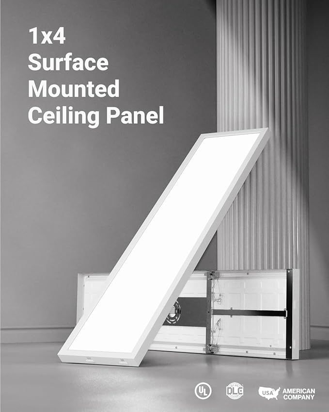 Sunco 1x4 LED Flat Panel Light, Dual Selectable CCT 3500K/4000K/5000K & - Image 2