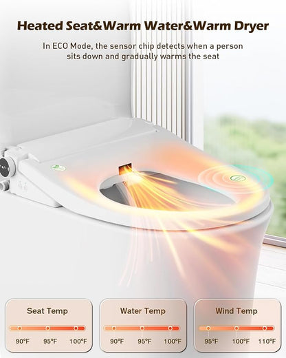 iliD Smart Max Bidet Toilet Seat, Electric Elongated Ecoseat - Image 6