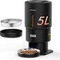 Automatic Cat Feeder - 5L Anti-Clog Cat Food Dispenser Keeps 2-15mm Dry Food by Nityers