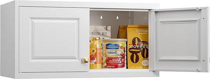 Metal Storage Cabinet with Doors, Small Kitchen Storage Cabinets, Steel by MetalMax