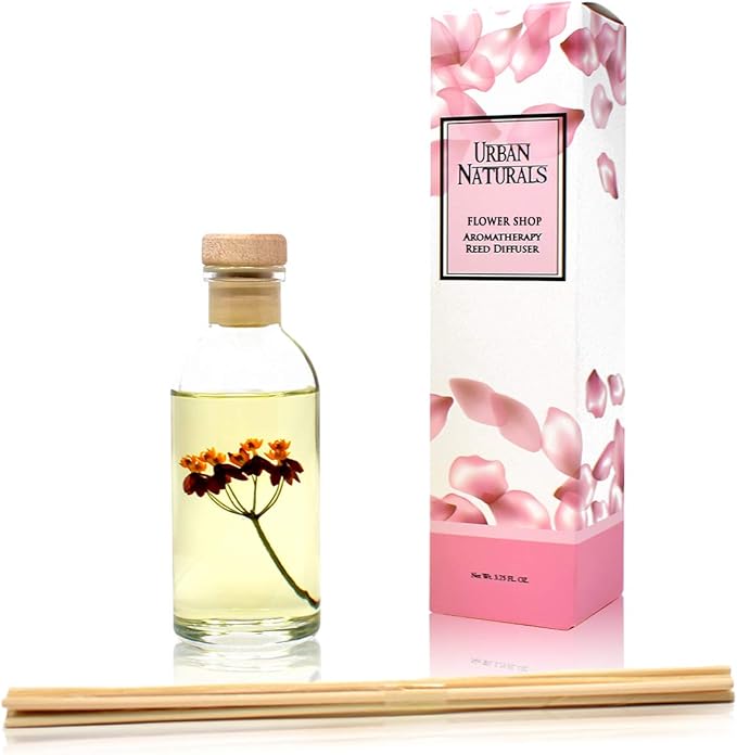 Urban Naturals Flower Shop Reed Diffuser Gift Set | Violets, Hyacinth & Rose - Image 4