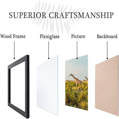 TKYGU 18x24 Poster Frame Black Set of 3, Woodgrain Frame - Image 7