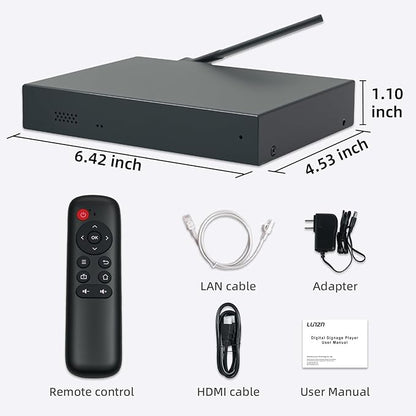 Lunzn Digital Signage Player Metal Box 4+32G Android 12 CMS Remote Publish - Image 9