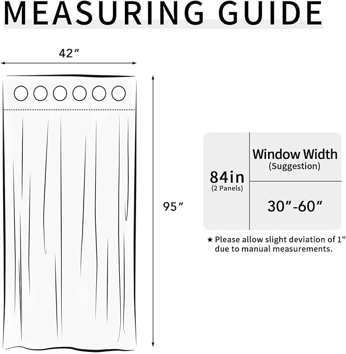 Easy-Going Blackout Curtains for Bedroom, Solid Thermal Insulated Grommet and - Image 7