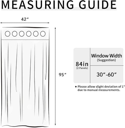 Easy-Going Blackout Curtains for Bedroom, Solid Thermal Insulated Grommet and - Image 7
