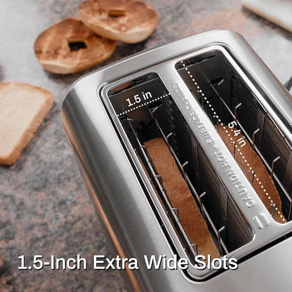Toaster 2 Slice, Extra Wide Slot Toaster - Image 5