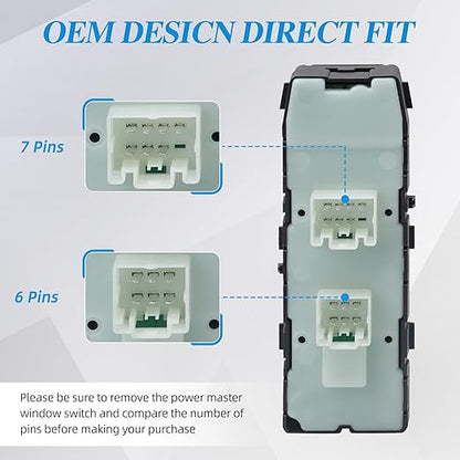 WUANGKI Master Power Window Switch Front Driver Side Compatible - Image 4
