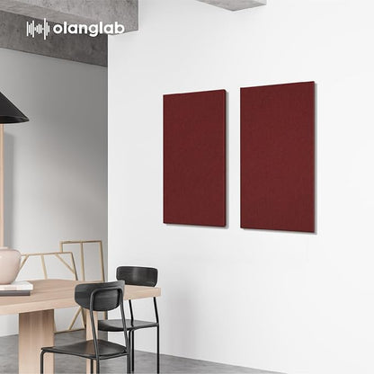 Olanglab Sound Absorbing Acoustic Wall Panels 2 Pack, Large Fabric Wrapped - Image 6
