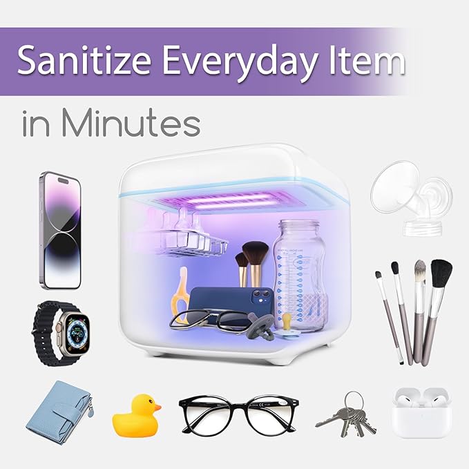 Papablic 4-in-1 UV Light Sanitizer and Dryer, Large Capacity UV-C Cleaner - Image 4