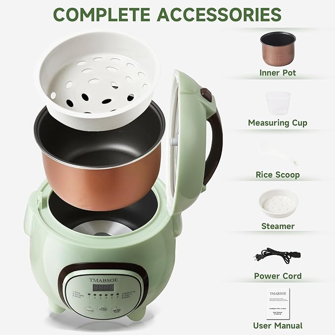 Rice Cooker 6 Cup, Small Rice Cooker - Image 7