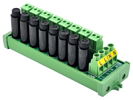 Screw Mount AC 24-250V 8 Channel Pluggable Side Wiring Terminal Block Power - Image 3