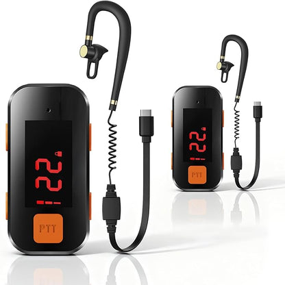 2 Pack Mini Walkie Talkies, Waterproof Small Walkie Talkies Two Way Radio by HAOOGreenWolfMiniWalkieTalkie