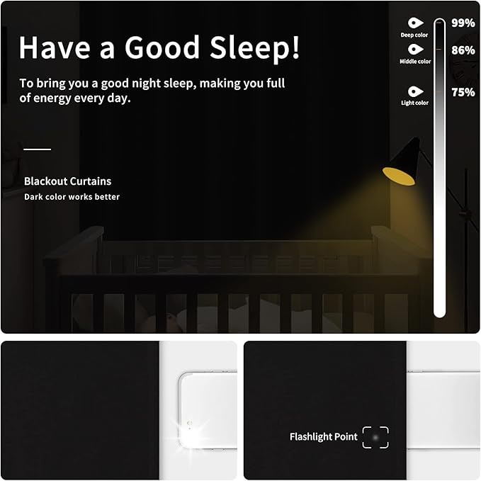 Easy-Going Blackout Curtains for Bedroom, Solid Thermal Insulated Grommet and - Image 2