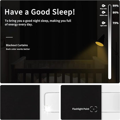 Easy-Going Blackout Curtains for Bedroom, Solid Thermal Insulated Grommet and - Image 2