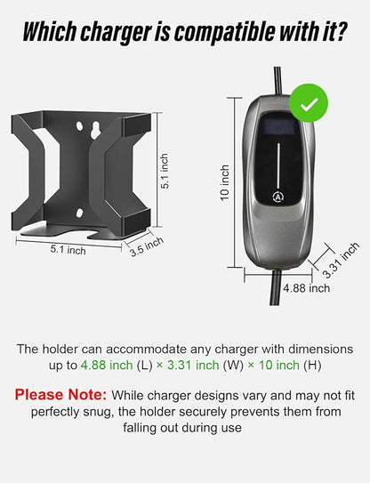 BMZX EV Charger Holder J1772, Wall Mount Kit - Image 5