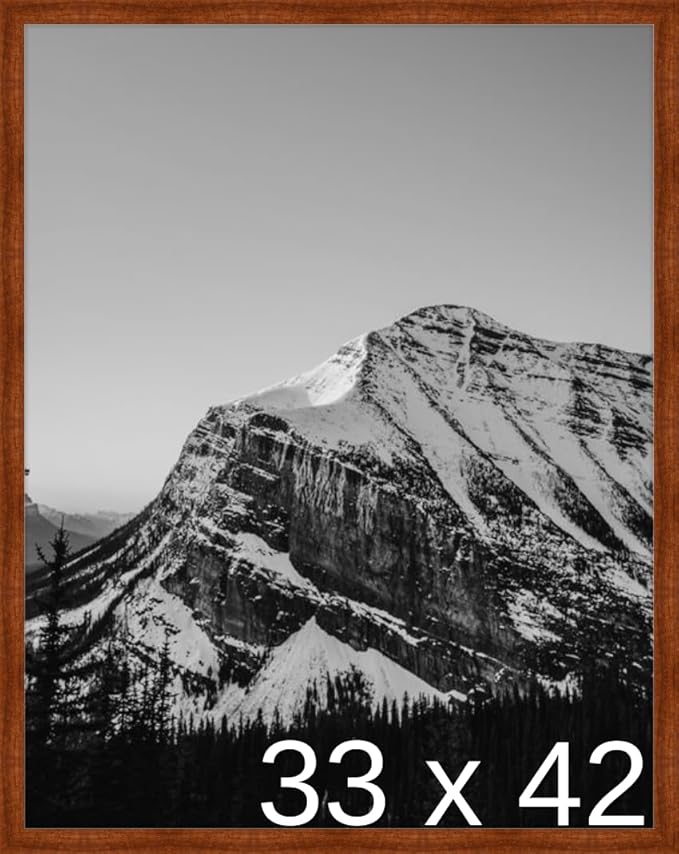Frame It Easy 33 x 42 Russet Wood Frame by FrameItEasy