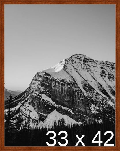 Frame It Easy 33 x 42 Russet Wood Frame by FrameItEasy