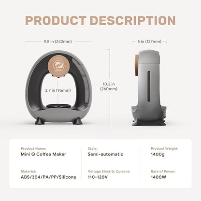 Single Serve Coffee Maker, Fast Brew in 2 minutes, Stylish＆Compact Design - Image 8