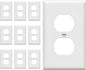 ENERLITES Duplex Wall Plates Kit, Electrical Outlet Covers, Standard Size by Enerlites