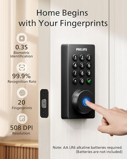 Philips Wi-Fi Door Lock, WiFi Smart Lock Keyless Entry Deadbolt - Image 6