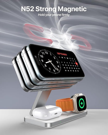 UEQ Foldable 3 in 1 Wireless Charging Station - Image 4