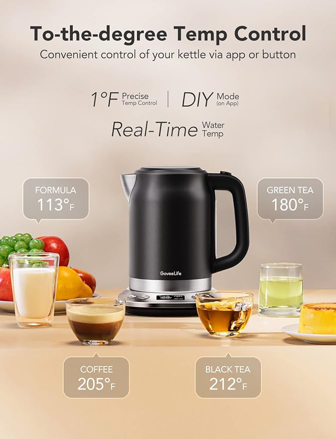 GoveeLife Smart Electric Kettle Temperature Control, WiFi Electric Tea Kettle - Image 5