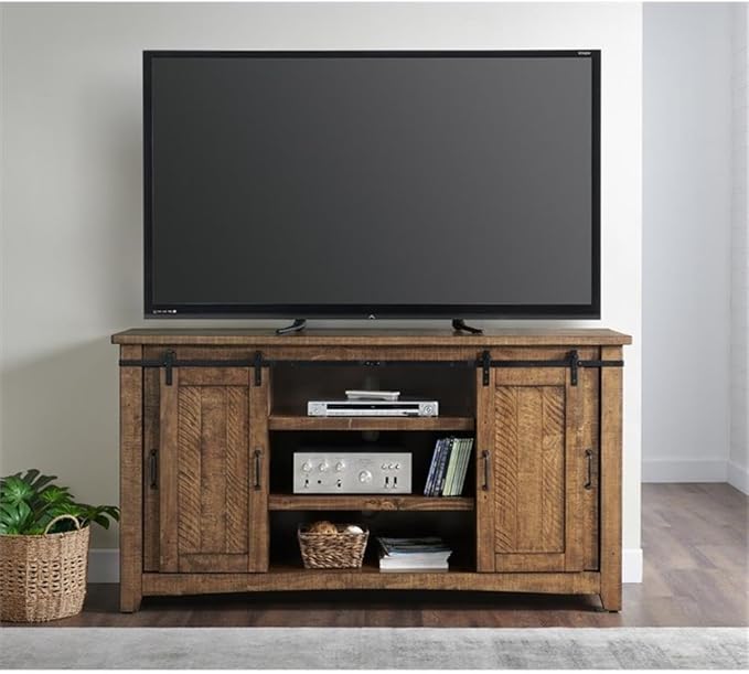 Martin Svensson Home Rustic 65” Solid Wood TV Stand - Image 5