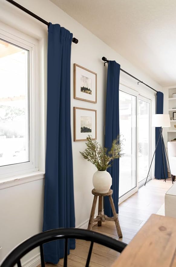 100% Blackout Shield Linen Blackout Curtains - Image 5