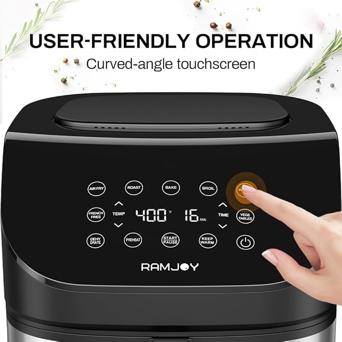 Air Fryer 6.8 Quarts, 10-in-1 Functions, Air Fry, Large & Compact Air Fryers - Image 6