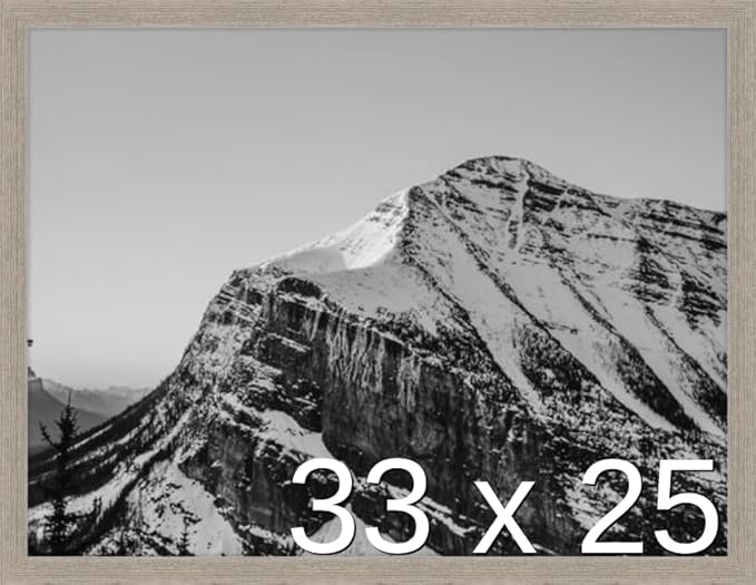 Frame It Easy 33 x 25 Rustic Gray Wood Frame by FrameItEasy