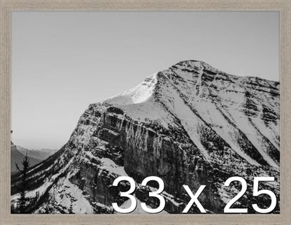 Frame It Easy 33 x 25 Rustic Gray Wood Frame by FrameItEasy