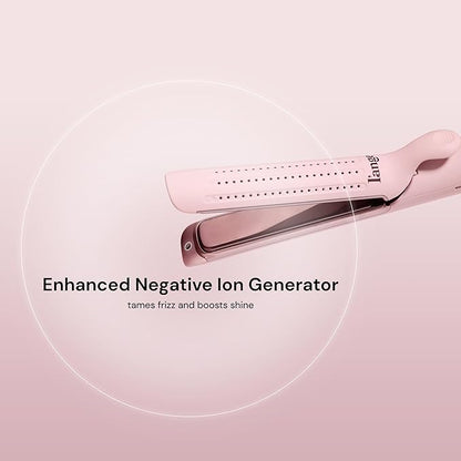 L'ANGE HAIR Le Duo Edge 360° Airflow Titanium Styler Blush | 2-in-1 Flat Iron - Image 7