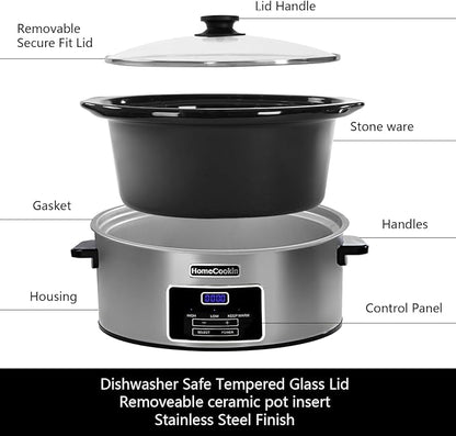 8-Quart Digital Programmable Slow Cooker - Image 3