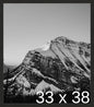 Frame It Easy 33 x 38 Coffee Wood Frame by FrameItEasy
