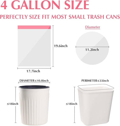 4 Gallon Small-Trash-Bag Kitchen-Garbage-Bags Drawstring - Image 2