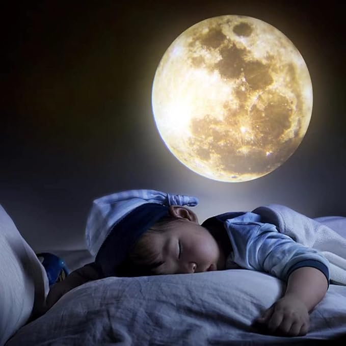 BODLYL Moon Projector Night Light, USB Powered 360 Degree Moon Lamp Romantic - Image 4
