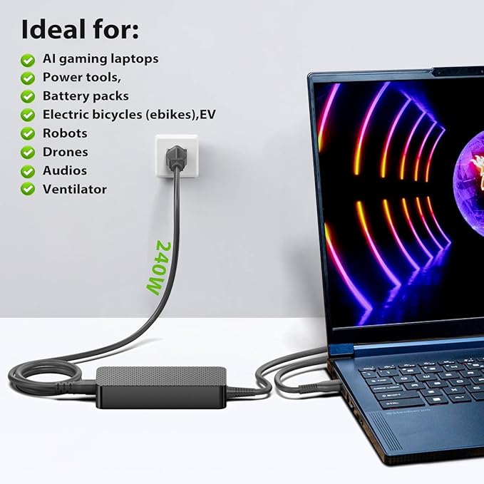 48V 5A 240W USB C GaN PD3.1 36V 5A 180W Power Supply - Image 2