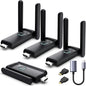 Wireless HDMI 3 Receivers and Transmitter, No Hot, Plug and Play, 2.4/5.8GHz by YUYUNLOMN
