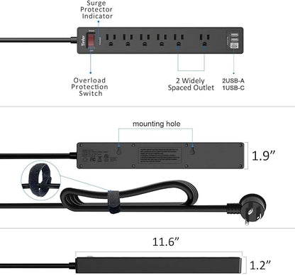 20Ft Power Strip Surge Protector - Image 7