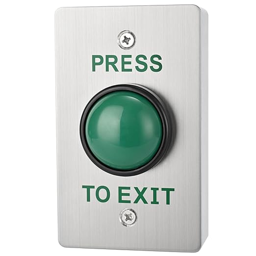 Push to Exit Button for Door Access Control Big Press Button IP68 Waterproof by YUHANUS