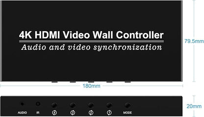 Video Wall Controller HDMI 1X4, Splicing Professional Processor - Image 3