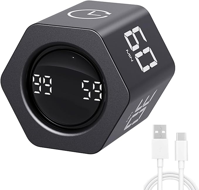 LUCKY TIME Productivity Timer Flip Gravity Sensor Pomodoro Cube Timer Countdown by LUCKYTIME