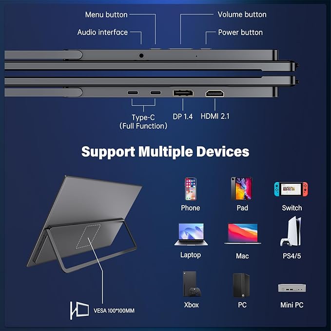 InnoView 27 Inch Monitor Dual Mode 4K UHD 120Hz/FHD 288Hz Portable Monitor - Image 6