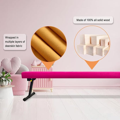 Wesky Adjustable Balance Beam, High and Low Floor Beam Gymnastics Equipment - Image 4