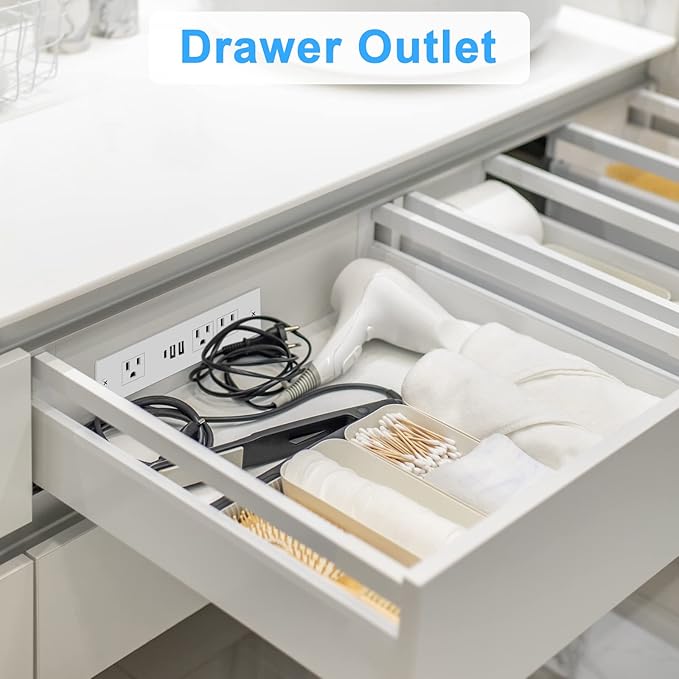 Recessed Power Strip, Furniture Drawer Outlet - Image 4