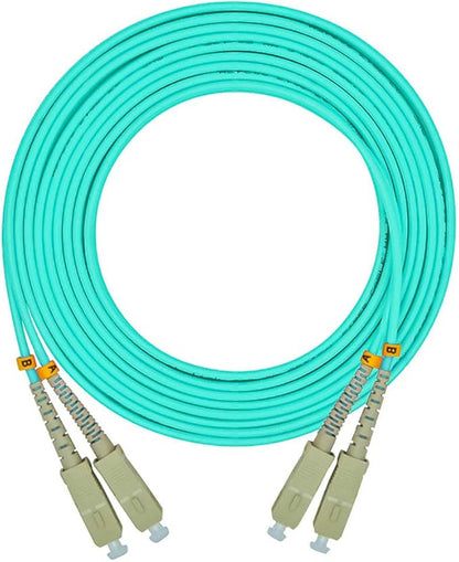 Jeirdus 15Meters 49ft Duplex 50/125 10G OM3 Multi-Mode Fiber Optic Cable Jumper by Jeirdus
