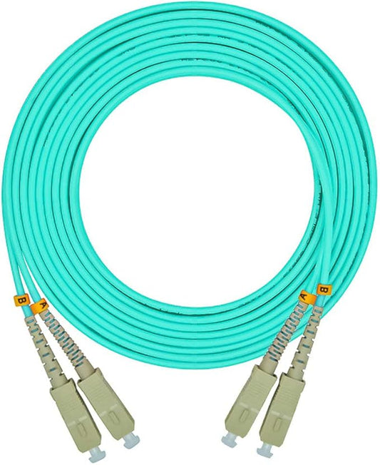 Jeirdus 30Meters 100ft Duplex 50/125 10G OM3 Multi-Mode Fiber Optic Cable by Jeirdus