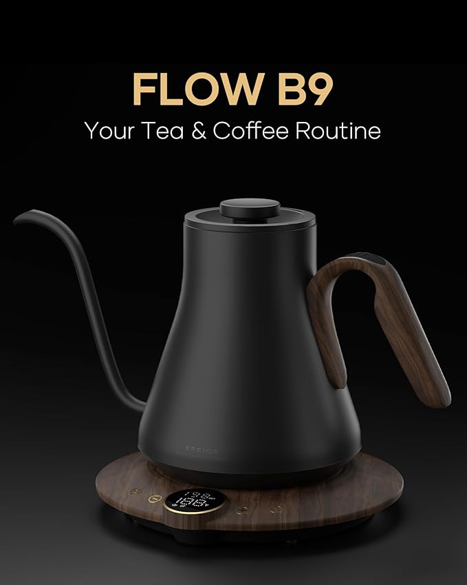 Cocinare FLOW B9 Gooseneck Electric Kettle, Precise Temperature Control - Image 2