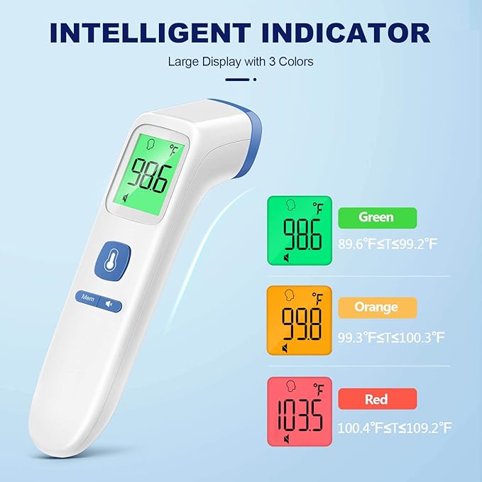 Thermometer for Adults and Kids, Digital Forehead Thermometer - Image 3