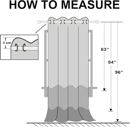Hiasan Blackout Curtains for Bedroom, 38 x 84 Inches Long - Image 7